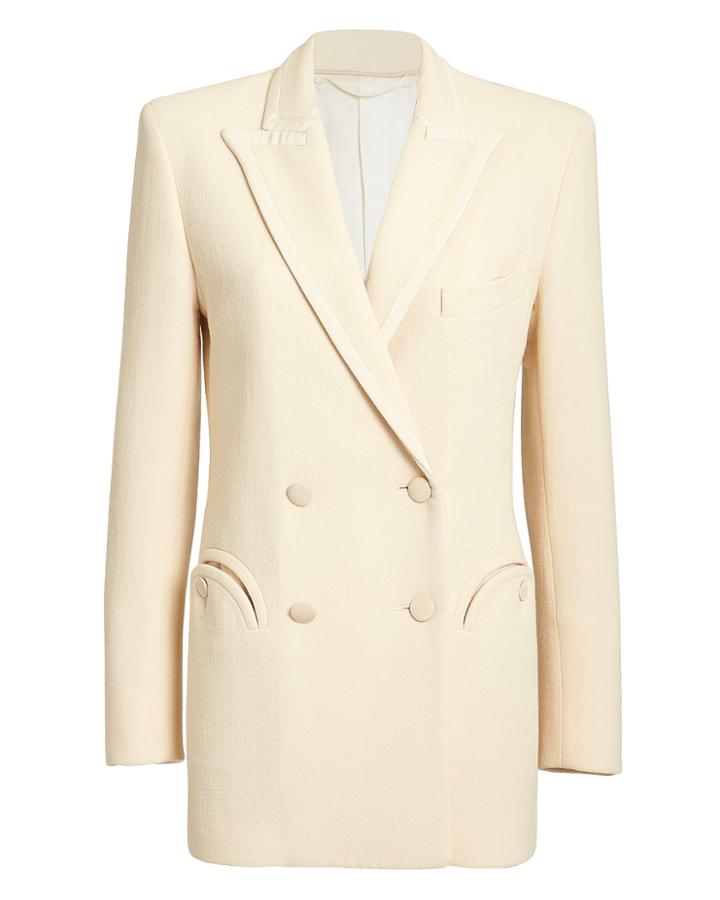 Blaze Milano Resolute Double-breasted Blazer Ivory Zero