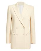 Blaze Milano Resolute Double-breasted Blazer Ivory Zero