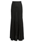 Sonia Rykiel Lurex Striped Skirt Black/stripe M