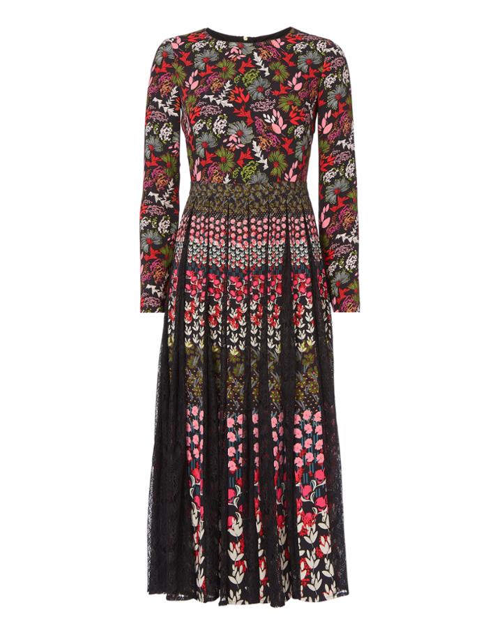 Saloni Nuri Lace Dress Print 4