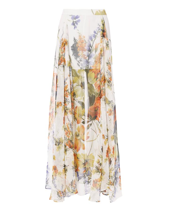 Haute Hippie Chance Floral Maxi Skirt
