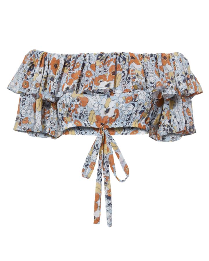 Alexis Adona Off Shoulder Floral Crop Top Multi S