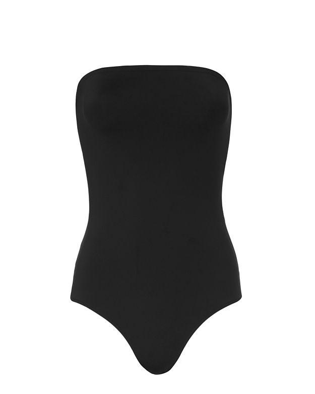 Onia Allie Slashback Strapless Swimsuit