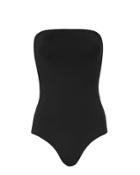 Onia Allie Slashback Strapless Swimsuit