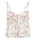 For Love & Lemons Biscotti Crepe Printed Tank Ivory/floral P