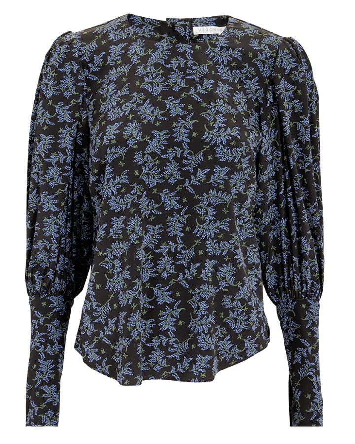 Veronica Beard Clarke Top Blue-drk 2