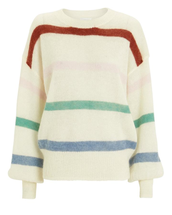 Anine Bing Lydia Sweater White/stripe S