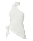 Cinq Ã  Sept Leah One Shoulder Choker Blouse