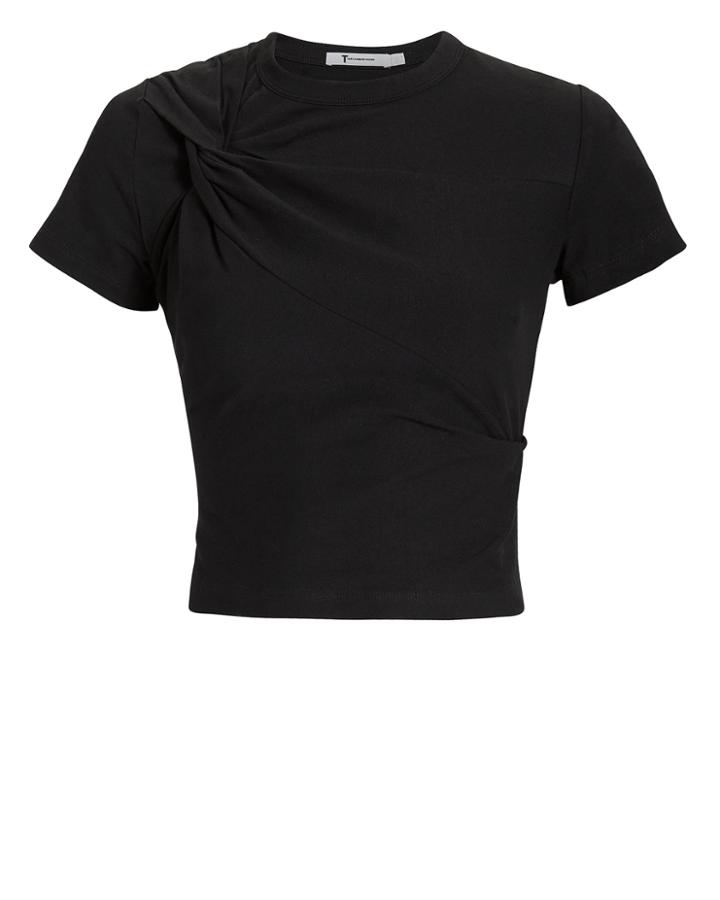 T By Alexander Wang Twist Black Top Black S
