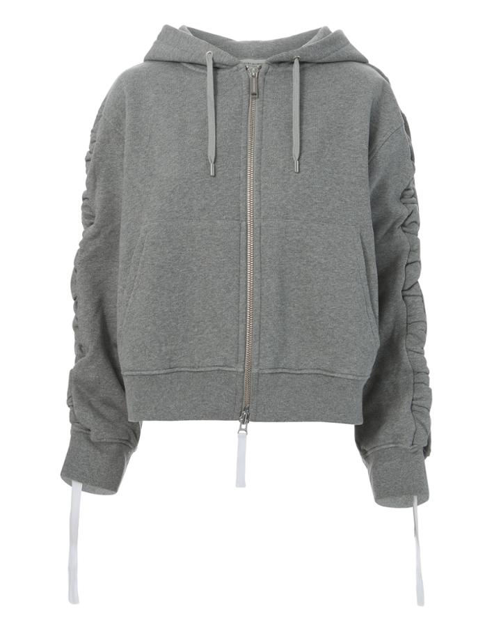 Public School Ashley Ruffled Hoodie Grey P