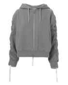 Public School Ashley Ruffled Hoodie Grey P
