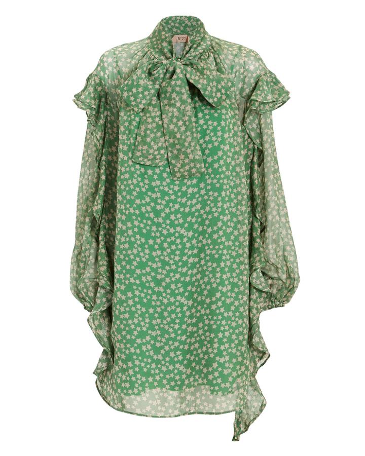 No 21 No. 21 Star Mini Dress Green 36