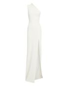 Solace London Avery One Shoulder White Gown White 4