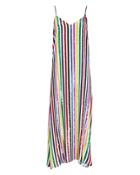Caroline Constas Rainbow Sequin Midi Dress Rainbow Multi P