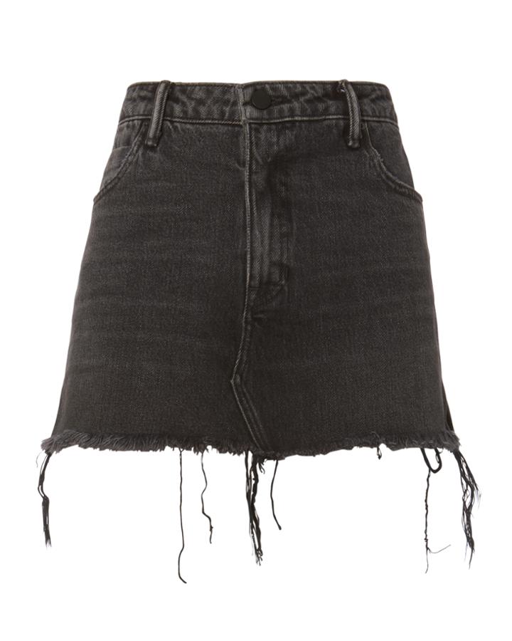 Alexander Wang Layered Denim Mini Skirt