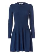Elizabeth And James Tao Ribbed Mini Dress Navy P