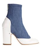Laurence Dacade Melody Denim And Patent Leather Booties