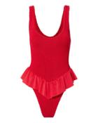 Hunza G Denise Red One Piece Swimsuit Red 1size