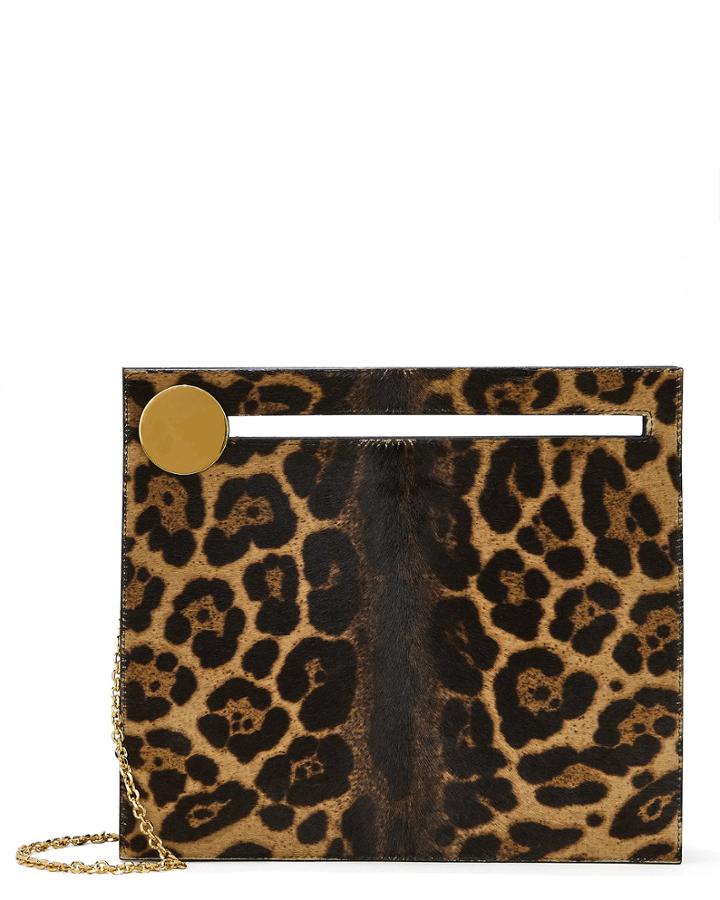 Bienen-davis Max Leopard Clutch Brown 1size
