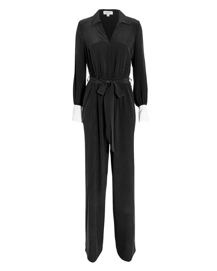 L'agence Justine Jumpsuit Black/white 8