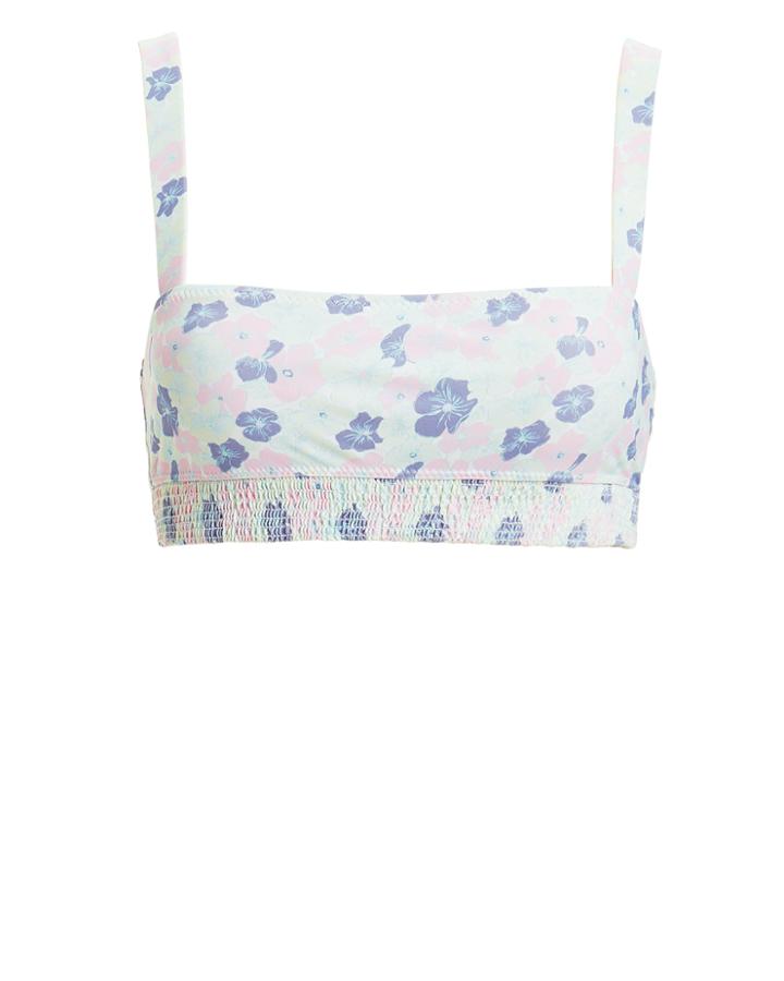 Kisuii Lilis Floral Bikini Top Pink/blue Floral M