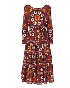 Rhode Resort Suzani Cold Shoulder Maxi Dress