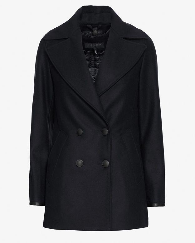 Rag & Bone Token Peacoat: Navy