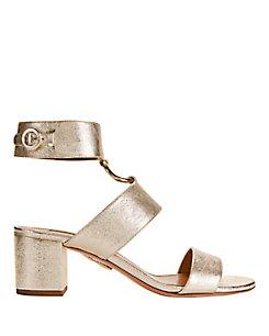 Aquazzura Safari Metallic Sandals