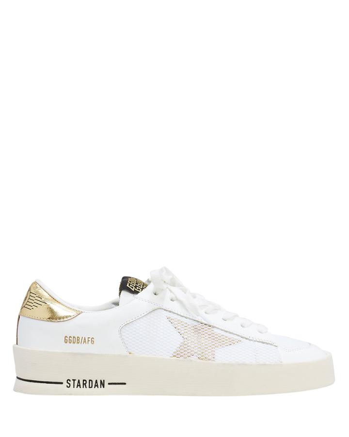 Golden Goose Star Dan White Leather Sneakers White 35