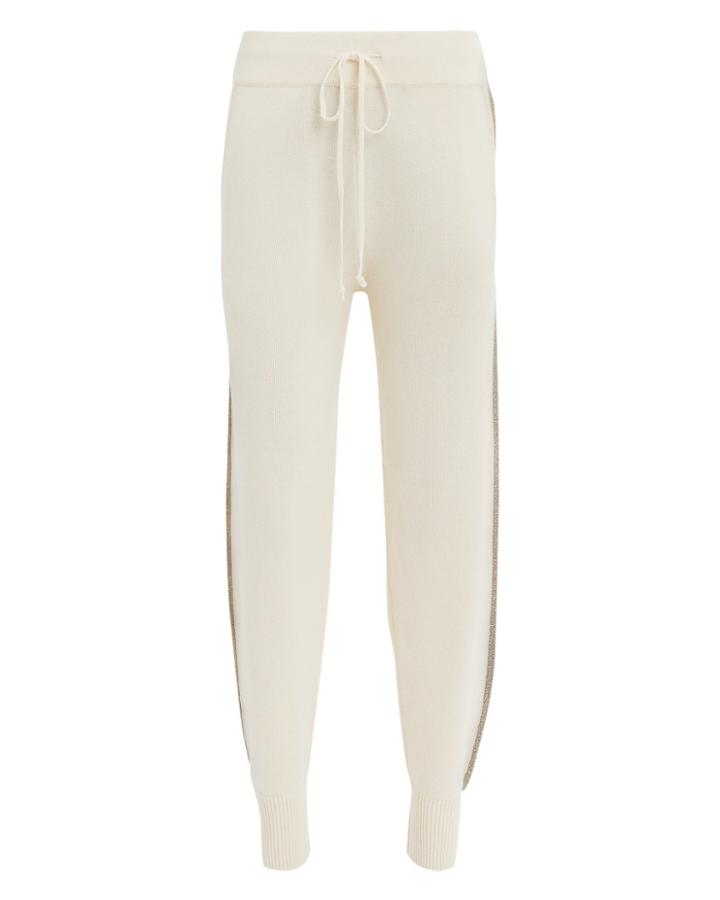 Derek Lam 10 Crosby Lurex Jogger Ivory Sweatpants Ivory P