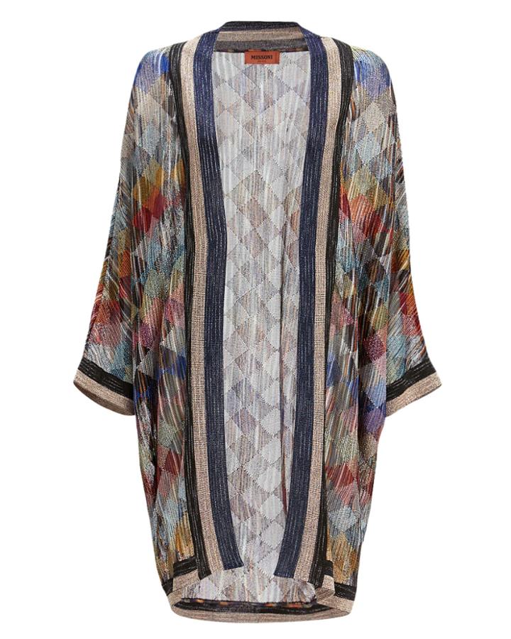 Missoni Diamond Print Cardigan Navy/diamond Print 38