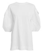 Alberta Ferretti Puff Sleeve Oversized T-shirt White 42