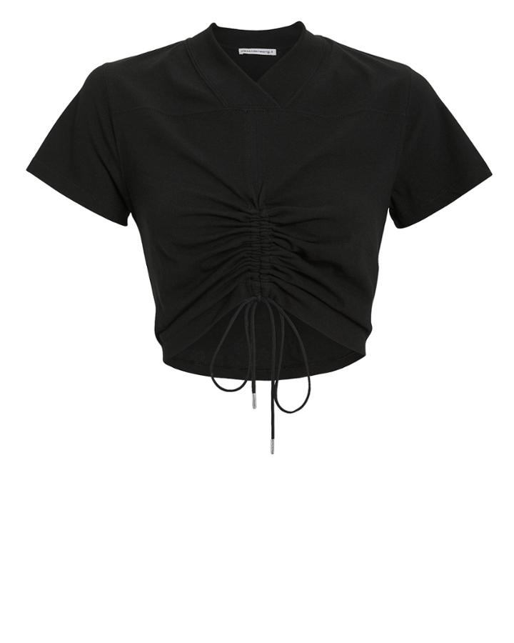 Alexanderwang.t High Twist Cropped T-shirt Black S
