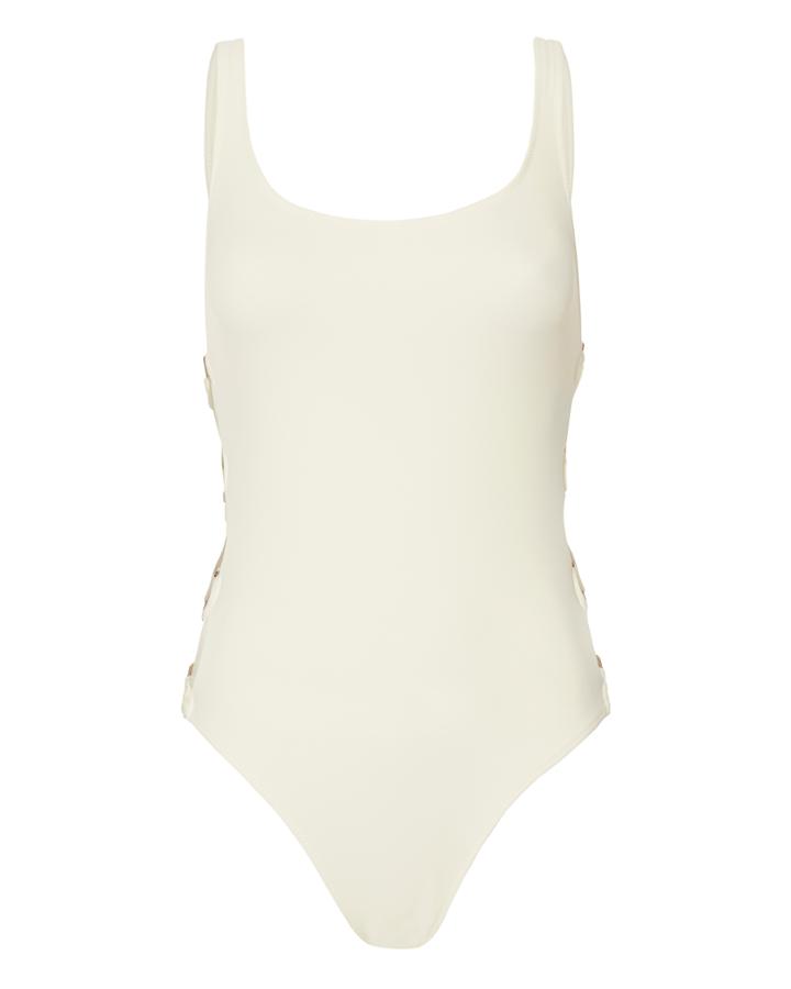 Solid & Striped Jennifer Ring Detail One Piece Swimsuit