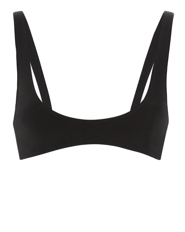 Rochelle Sara Laeti U-neck Black Bikini Top Black 2