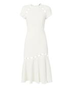 Jonathan Simkhai Stapled Crepe Dress White 2