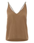 The Range Clay Chain Strap Cami Beige L