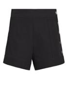 Derek Lam 10 Crosby Side Snap Black Shorts Black 2