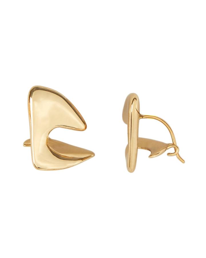 Ellery Mobius Twist Earrings Gold 1size