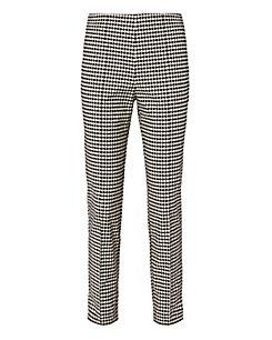 Veronica Beard Gingham High Waist Trousers