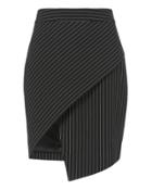 Michelle Mason Asymmetrical Pinstripe Skirt