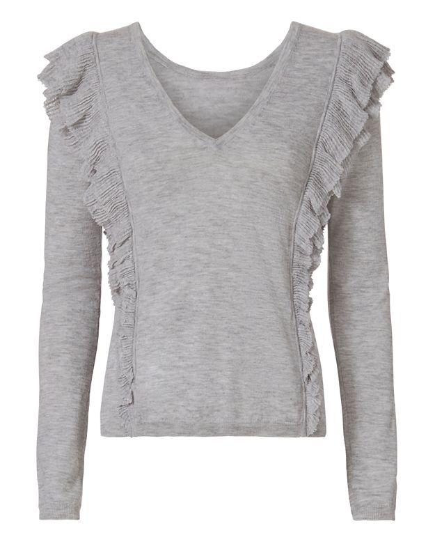 Exclusive For Intermix Gigi Ruffle Shoulder Sweater