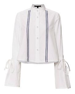 Derek Lam Self-tie Cuff Poplin Shirt