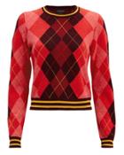 Rag And Bone Rag & Bone Dex Argyle Sweater Red/burgundy/yellow P