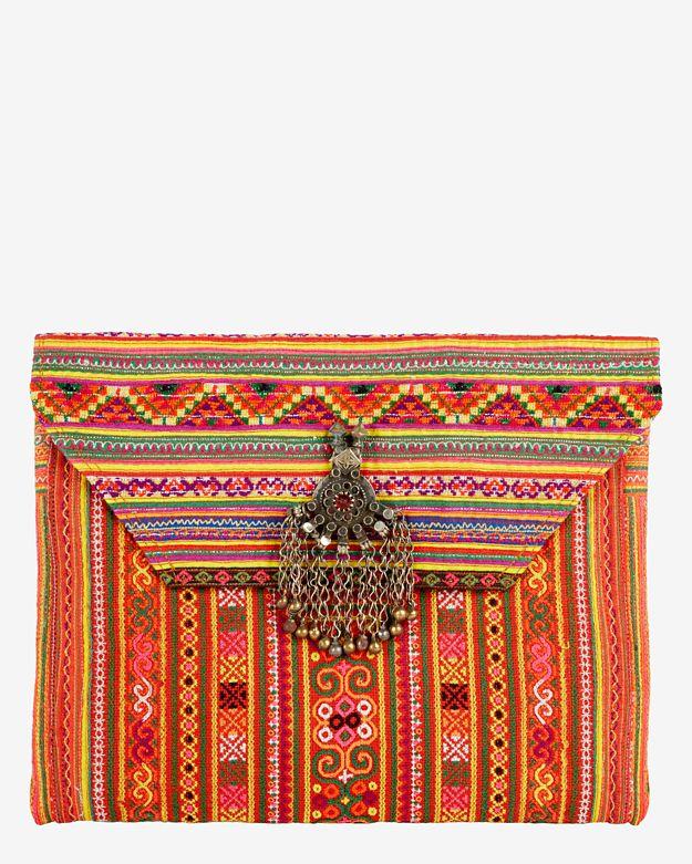 Jadetribe Summer Envelope Woven Clutch