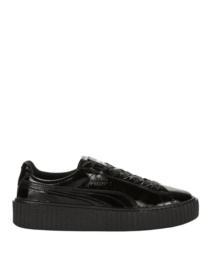 Puma X Fenty By Rihanna Creeper Black Leather Sneakers Black 7.5
