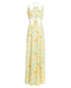 Cult Gaia Sabine Cutout Maxi Dress Light Floral M