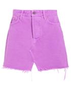 Grlfrnd Milla Denim Mini Skirt Electric Purple 27