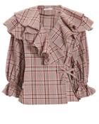 Rejina Pyo Camila Wrap Blouse Red S