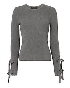 Exclusive For Intermix Jordana Tie Sleeve Rib Knit